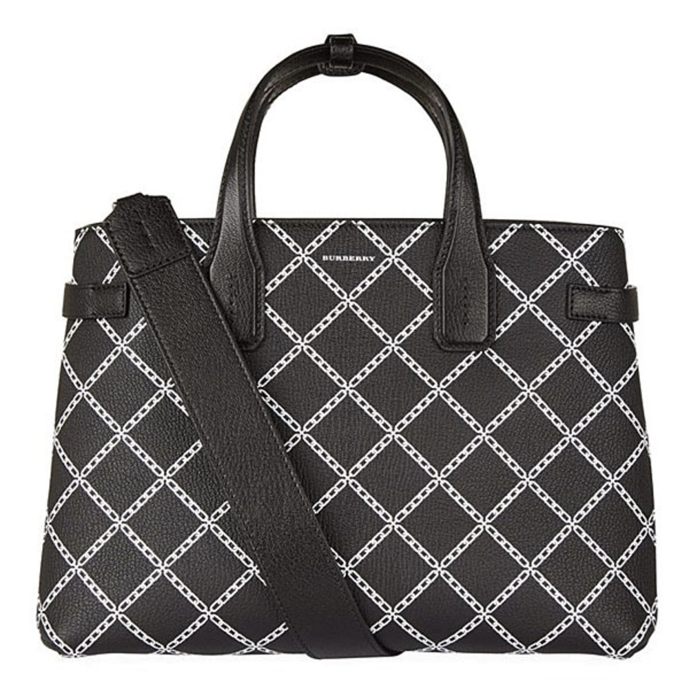 Burberry London Outlet Leather Tote Bag Black